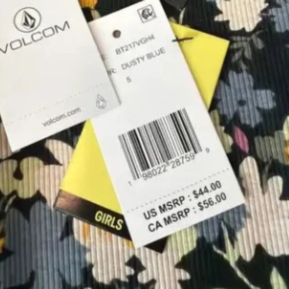 NWT Volcom Girls Long Sleeve Knit Sweater & Flare Floral Pants Set Dusty Blue